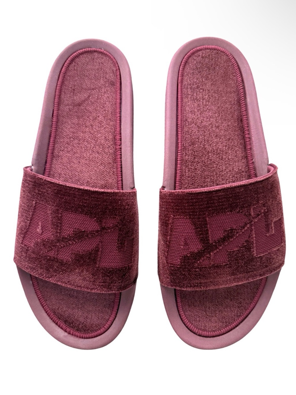 NEW APL Men's Burgundy Techloom Velvet Slide Size 11 Casual Sporty Athletic